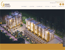 Tablet Screenshot of goldhomes.in